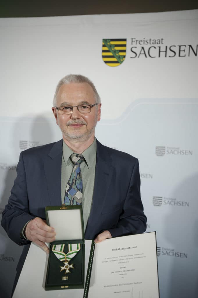 Dr. med. Thomas Grünewald zur Verleihung des Sächsischen Verdienstordens